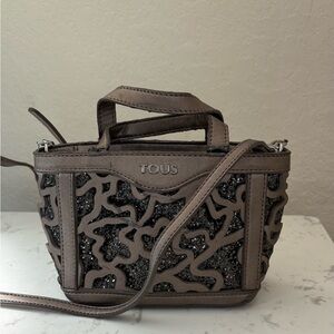 Authentic TOUS Mini Crossbody Bag with Glitter Detail